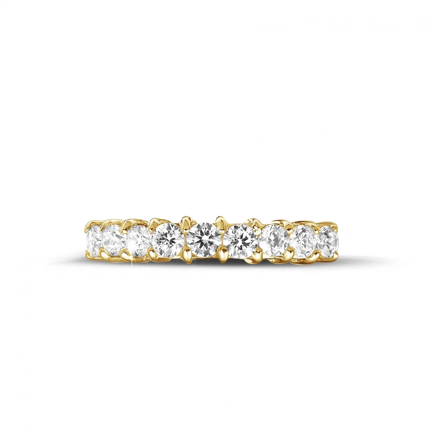 0.54 quilates alianza diamante en oro amarillo 