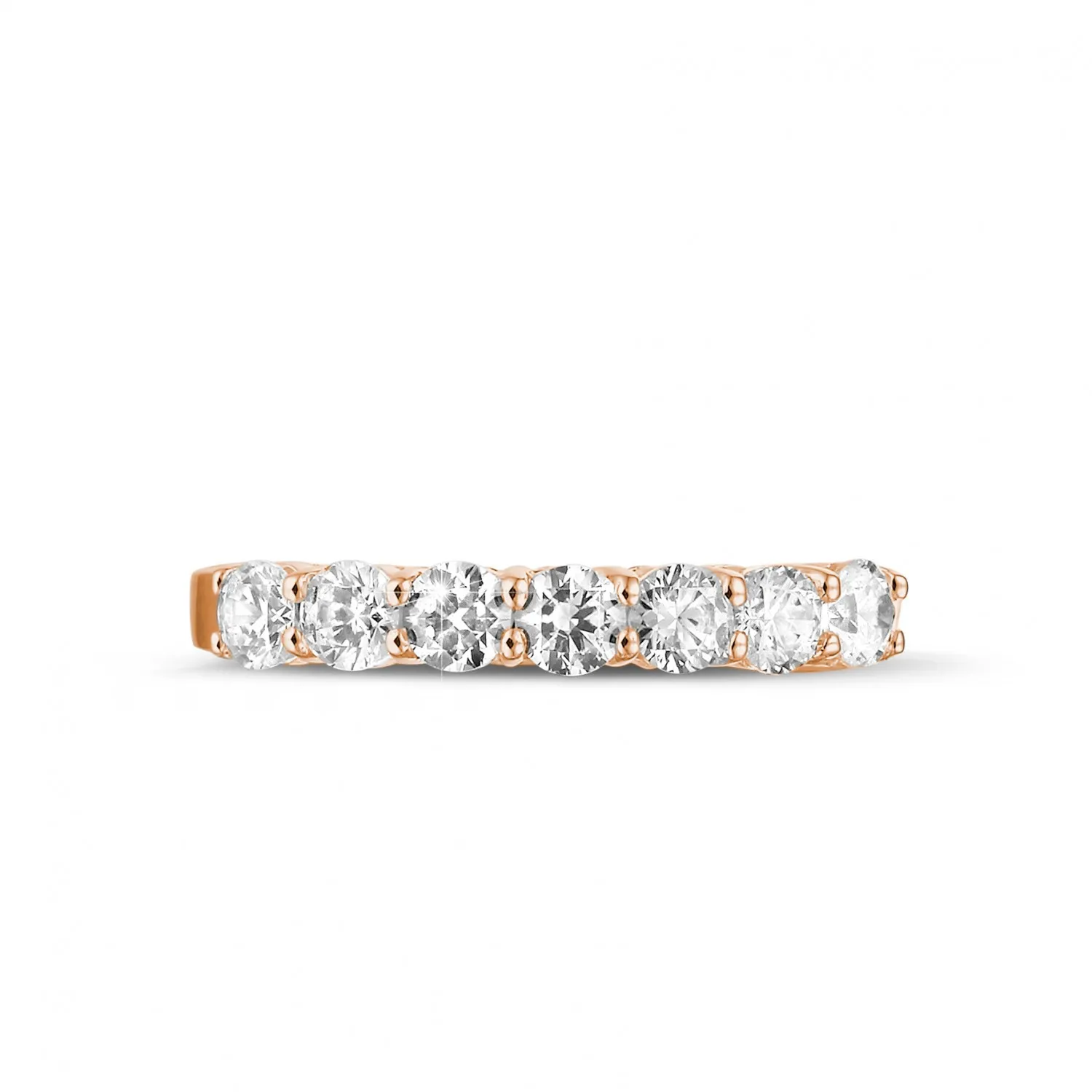 0.70 quilates alianza diamante en oro rojo 