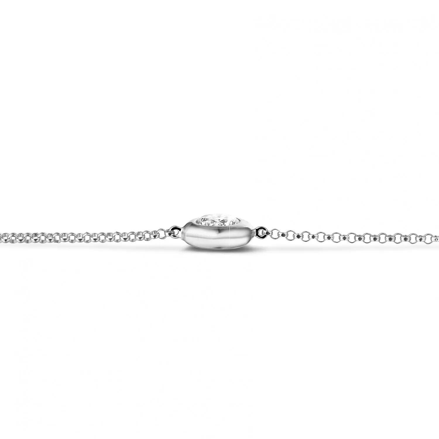 0.70 quilates pulsera diamante satélite en platino 