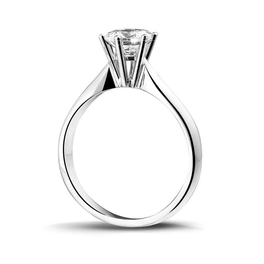 1.00 quilates anillo solitario diamante en platino 
