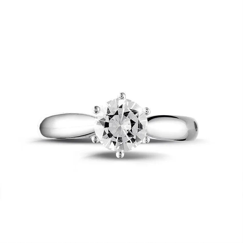 1.00 quilates anillo solitario diamante en platino 