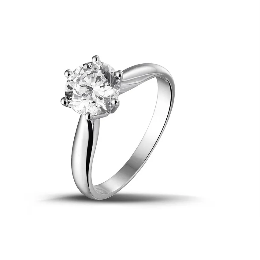 1.50 quilates anillo solitario diamante en platino 