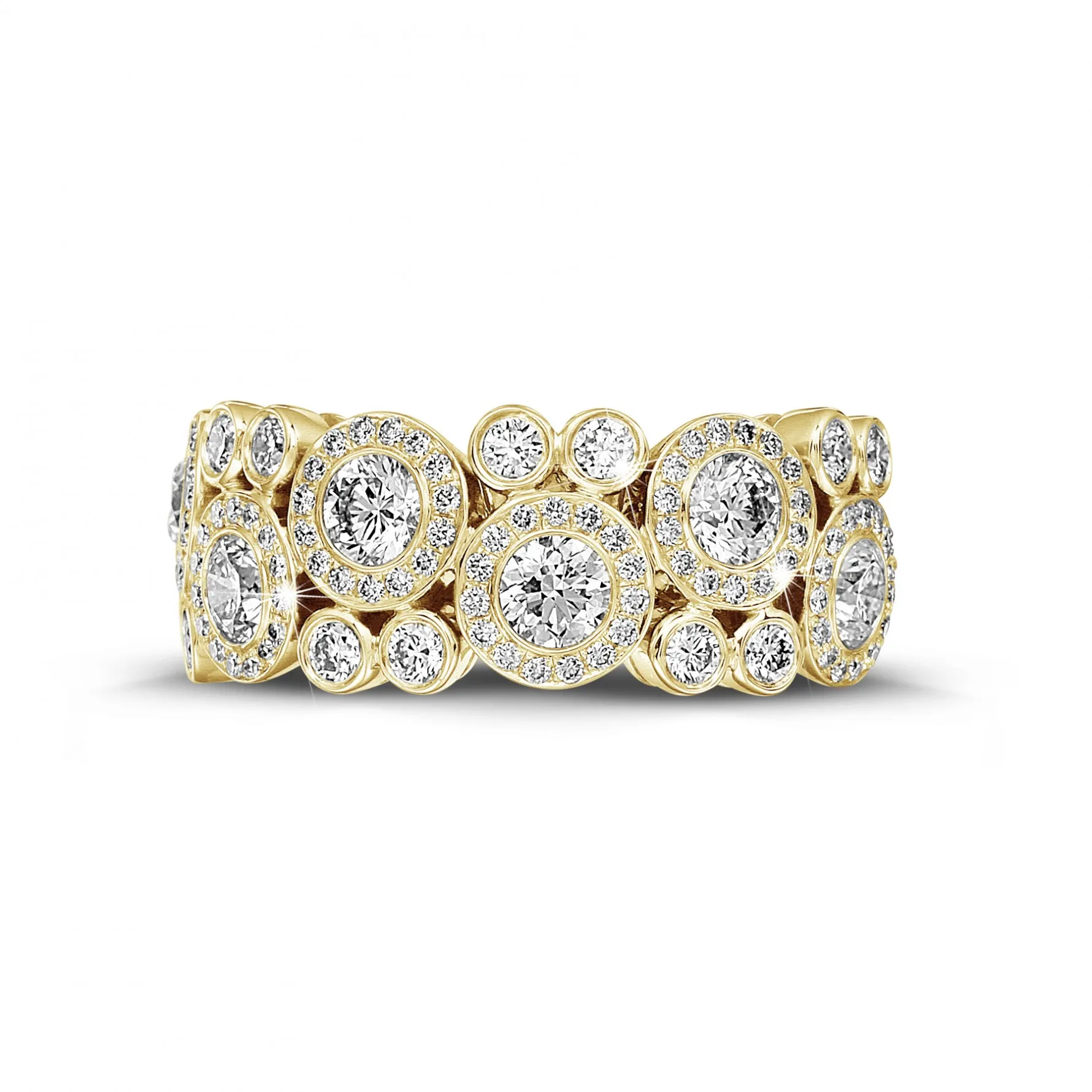1.80 quilates anillo diamante en oro amarillo 