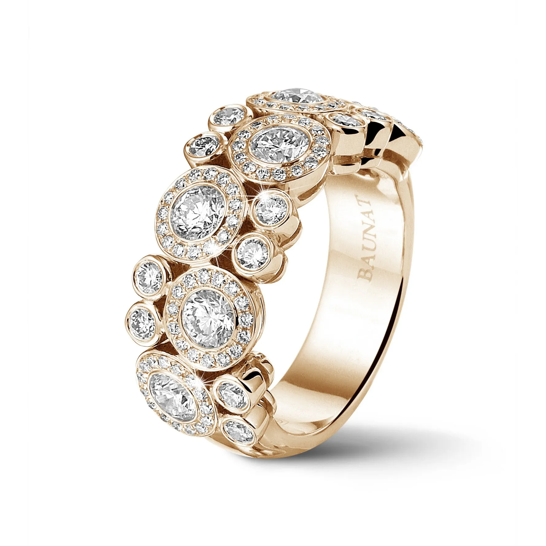 1.80 quilates anillo diamante en oro rojo 