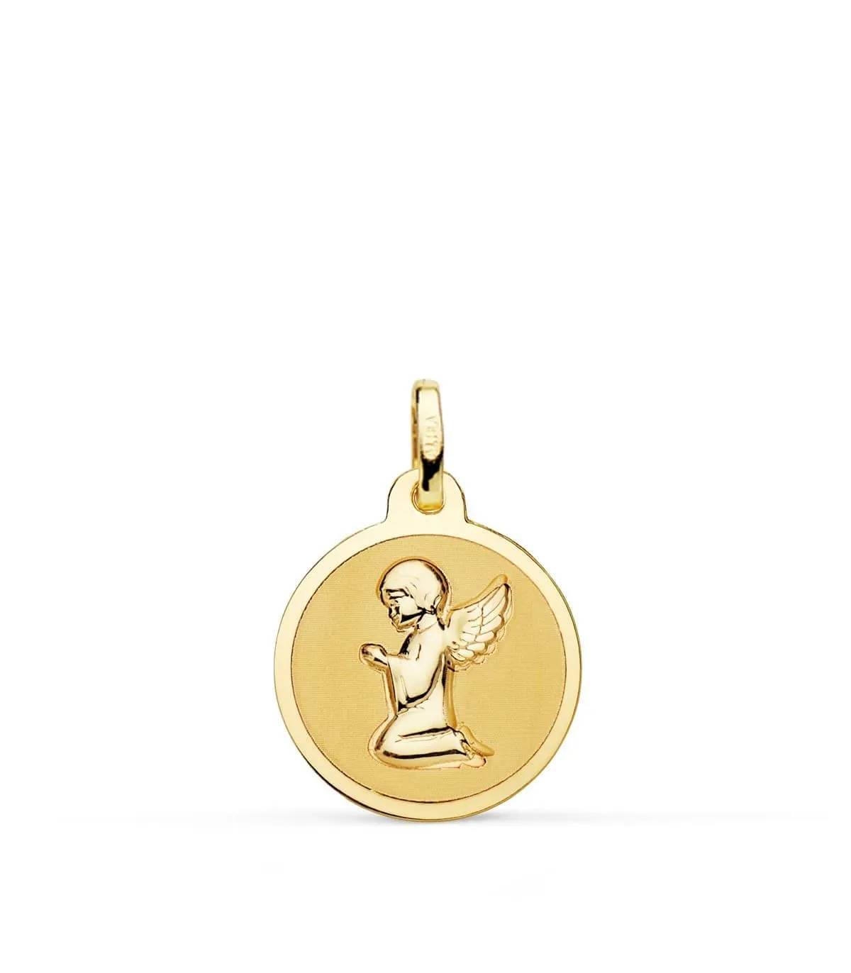 18K MÉDAILLE RONDE ANGE 16MM BÉBÉ