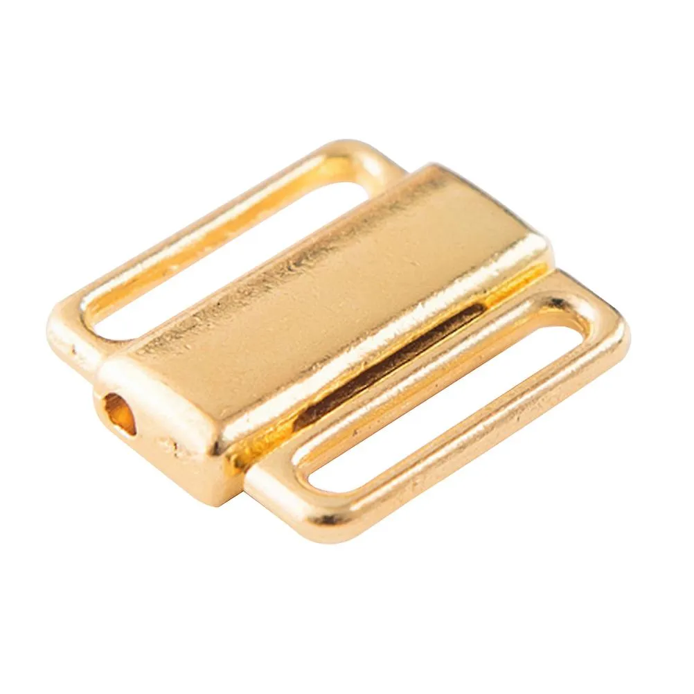 1SET 50PCS BRA SHOULDER STRAP BUCKLES BRA STRAP ANTISLIP BRA CLIP HOOK BRA CLASPS HOOKS FOR WOMEN (GOLDEN 12MM)