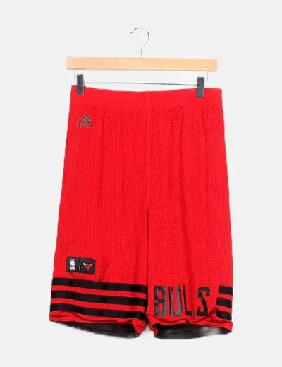 Adidas Pantalón rojo deportivo