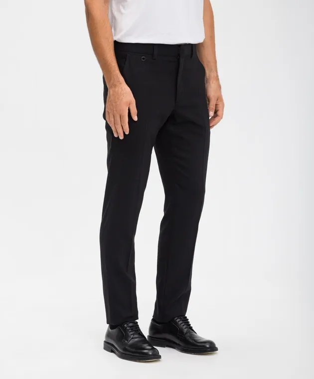 Agnona Black pants made of wool and cashmere