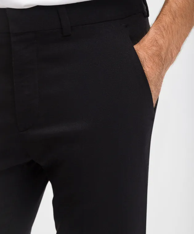 Agnona Black pants made of wool and cashmere