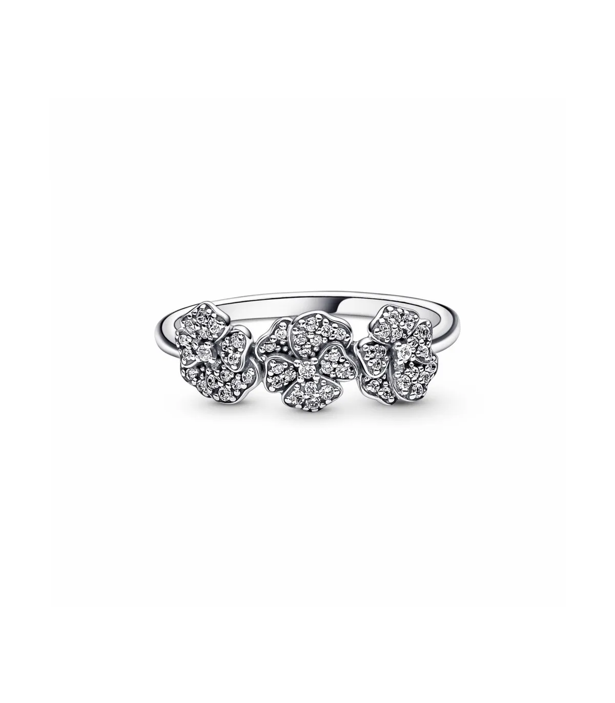 ANILLO PANDORA TRIPLE FLOR PENSAMIENTO  190786C01