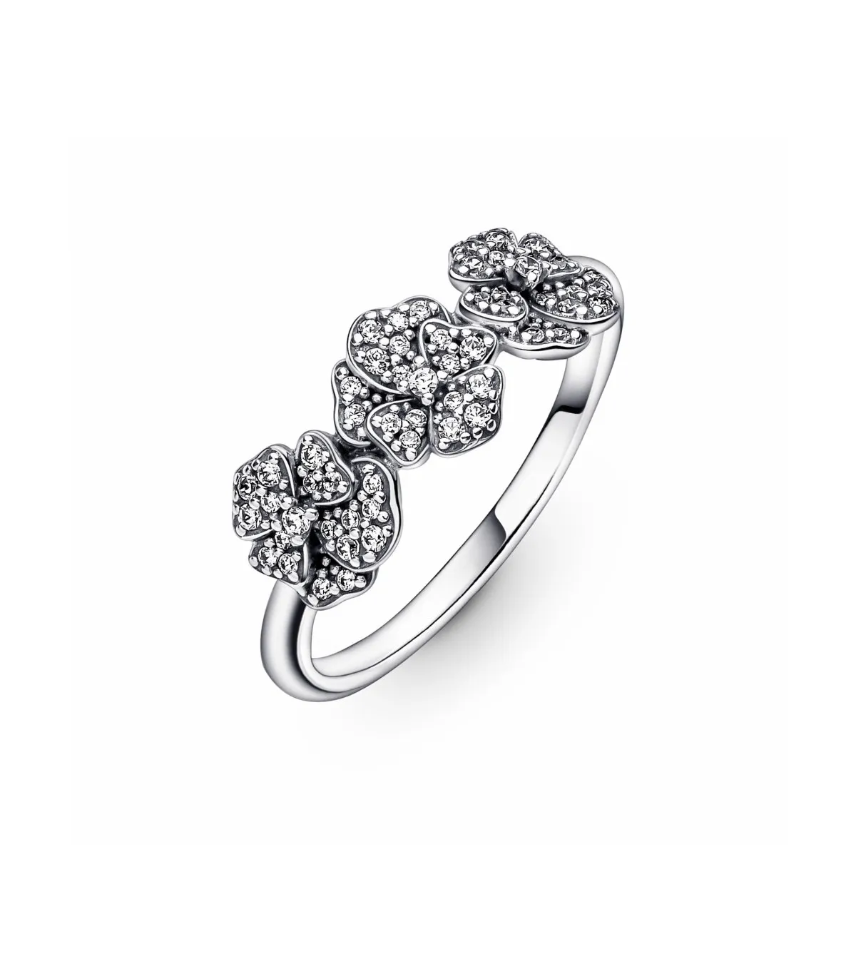 ANILLO PANDORA TRIPLE FLOR PENSAMIENTO  190786C01