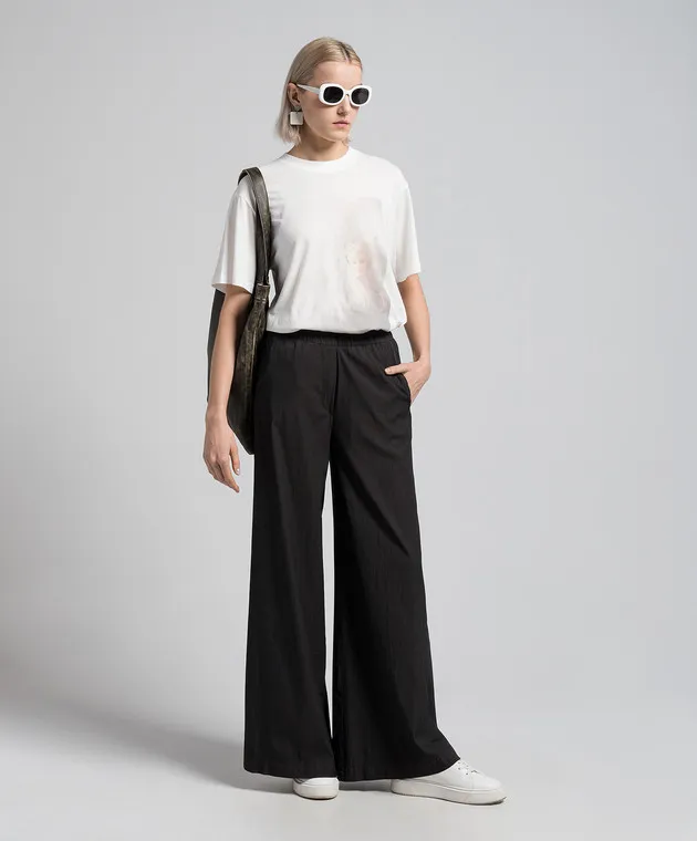 ANNECLAIRE Black flared pants
