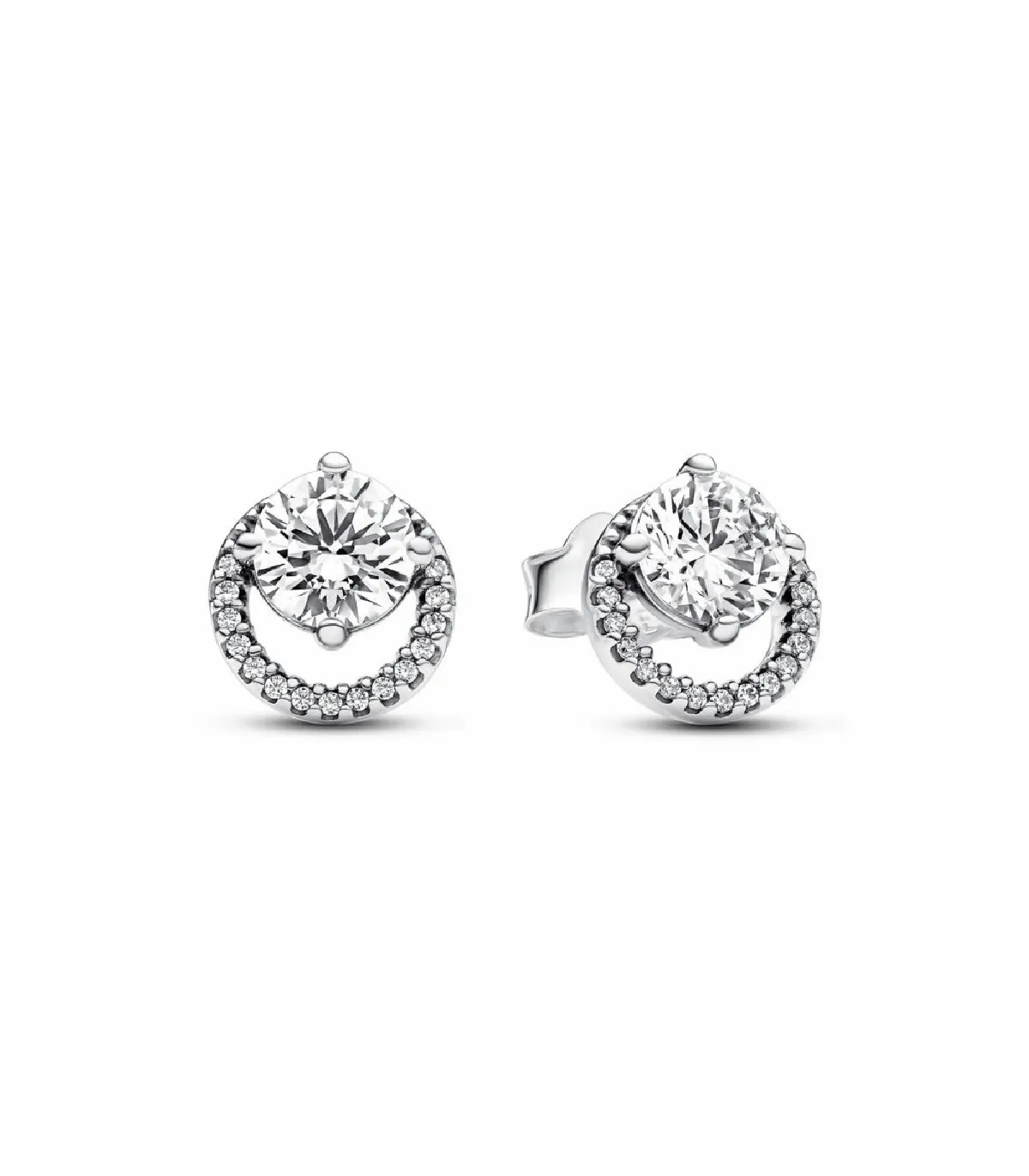 ARETES PANDORA CON HALO REDONDO BRILLANTE  291248C01