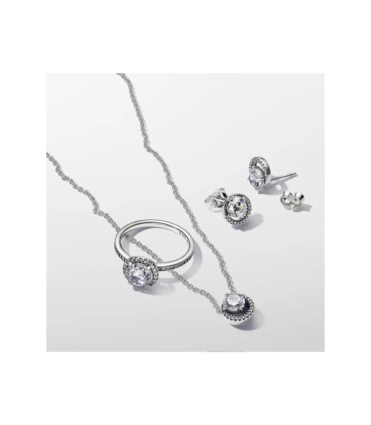 ARETES PANDORA CON HALO REDONDO BRILLANTE  291248C01