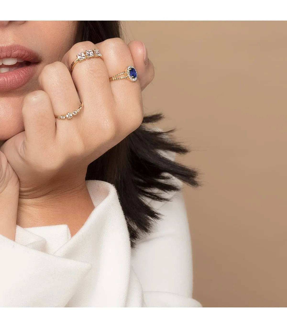 Bague Couronne Or jaune 18K