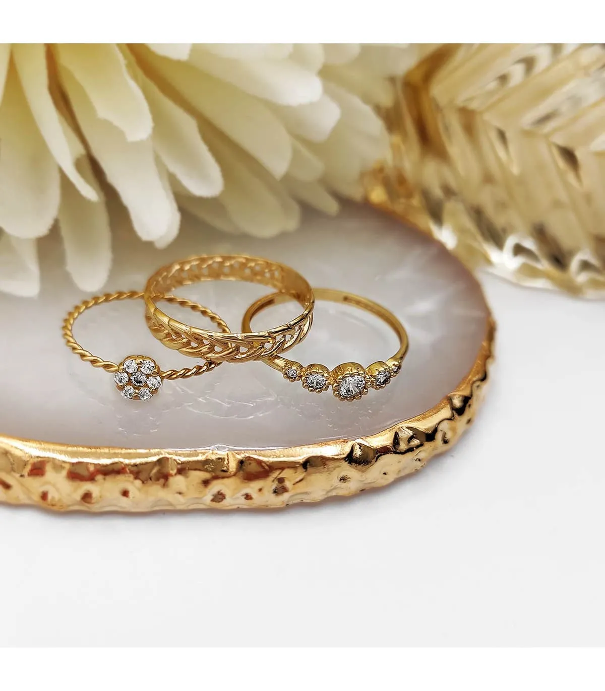 Bague Couronne Or jaune 18K
