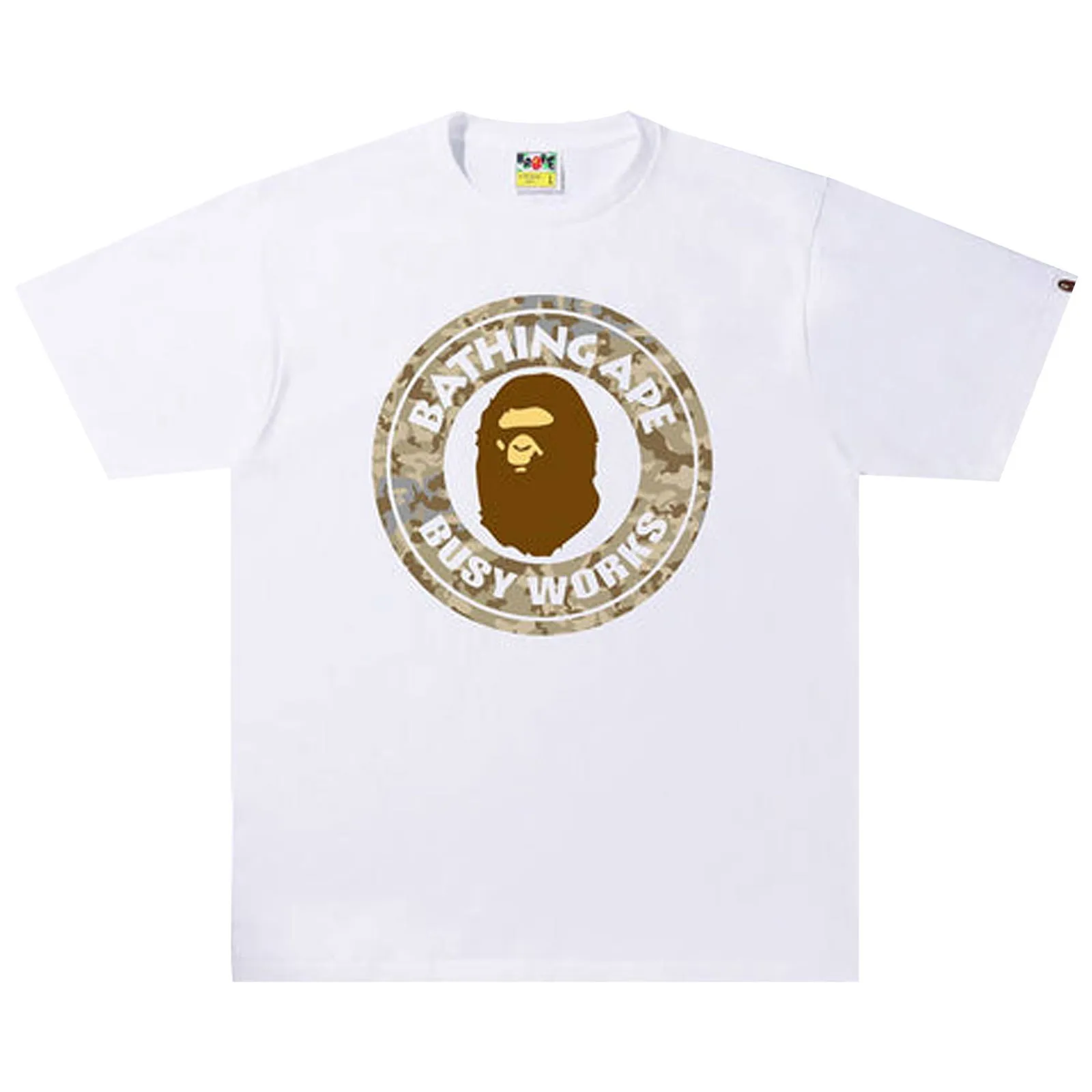 BAPE Sand Camo Busy Works Tee