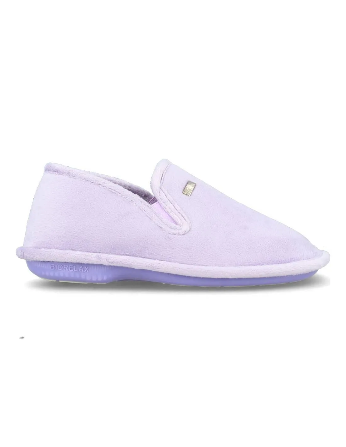 BIORELAX  ZAPATILLA CASA MUJER CERRADA LOGO LILA