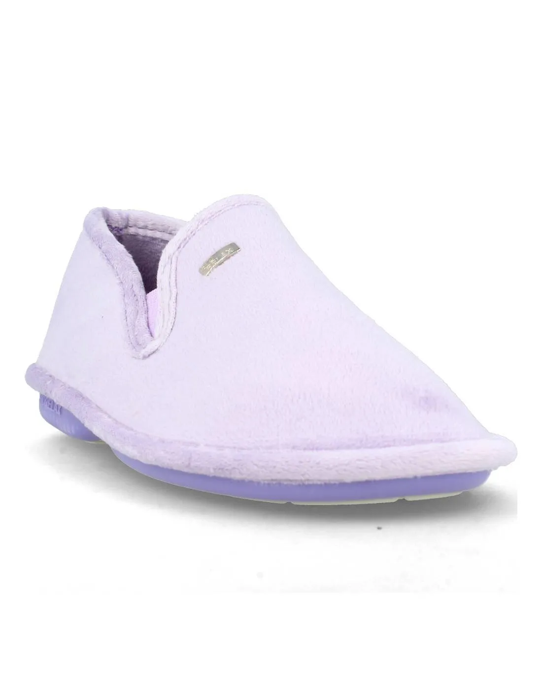 BIORELAX  ZAPATILLA CASA MUJER CERRADA LOGO LILA