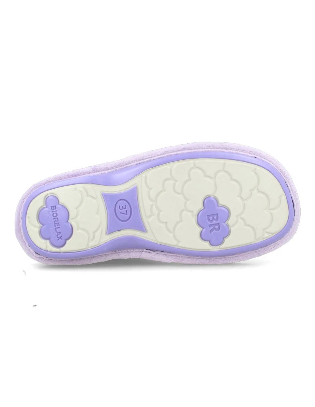 BIORELAX  ZAPATILLA CASA MUJER CERRADA LOGO LILA
