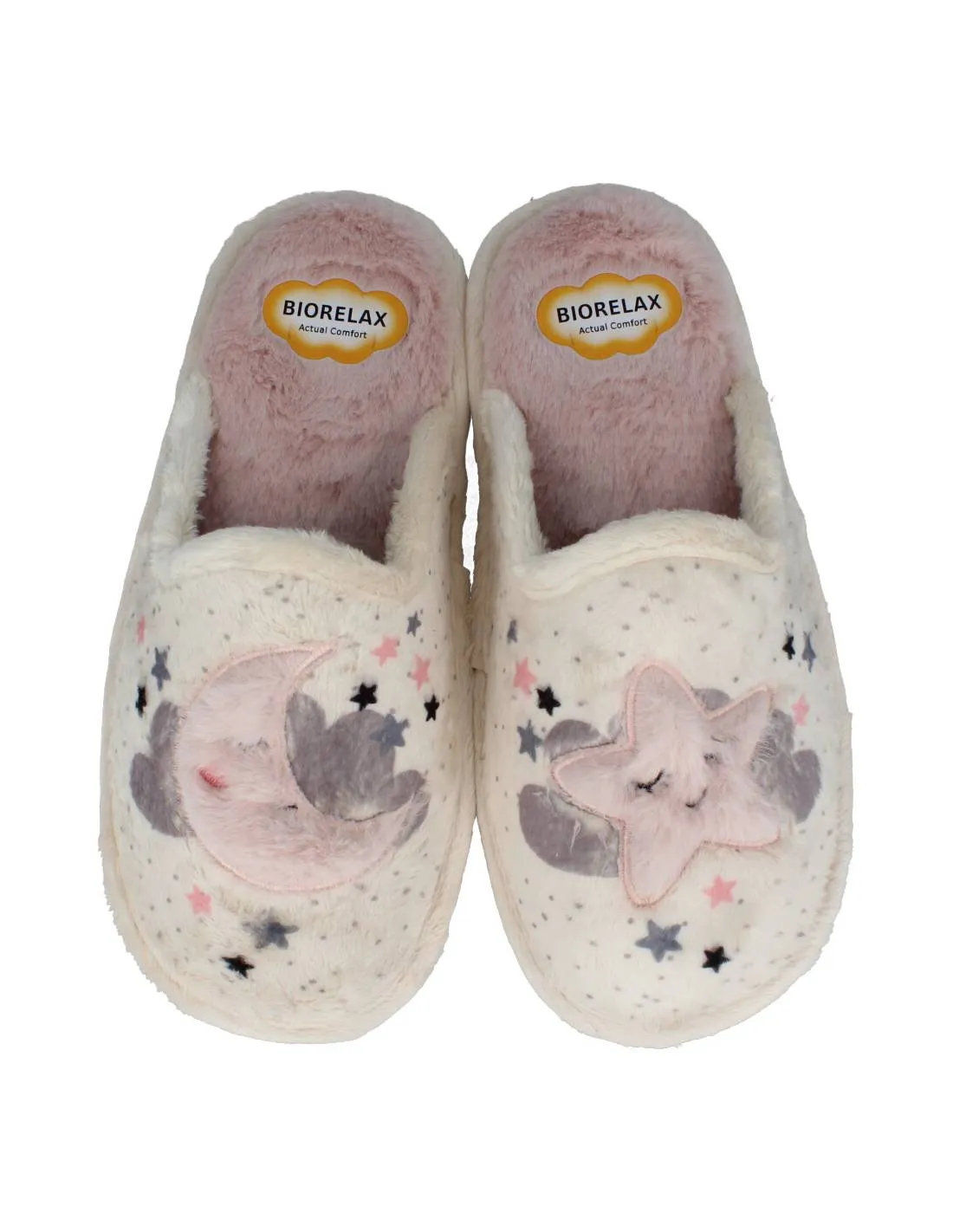 BIORELAX  ZAPATILLAS CASA LUNA ESTRELLA BEIGE