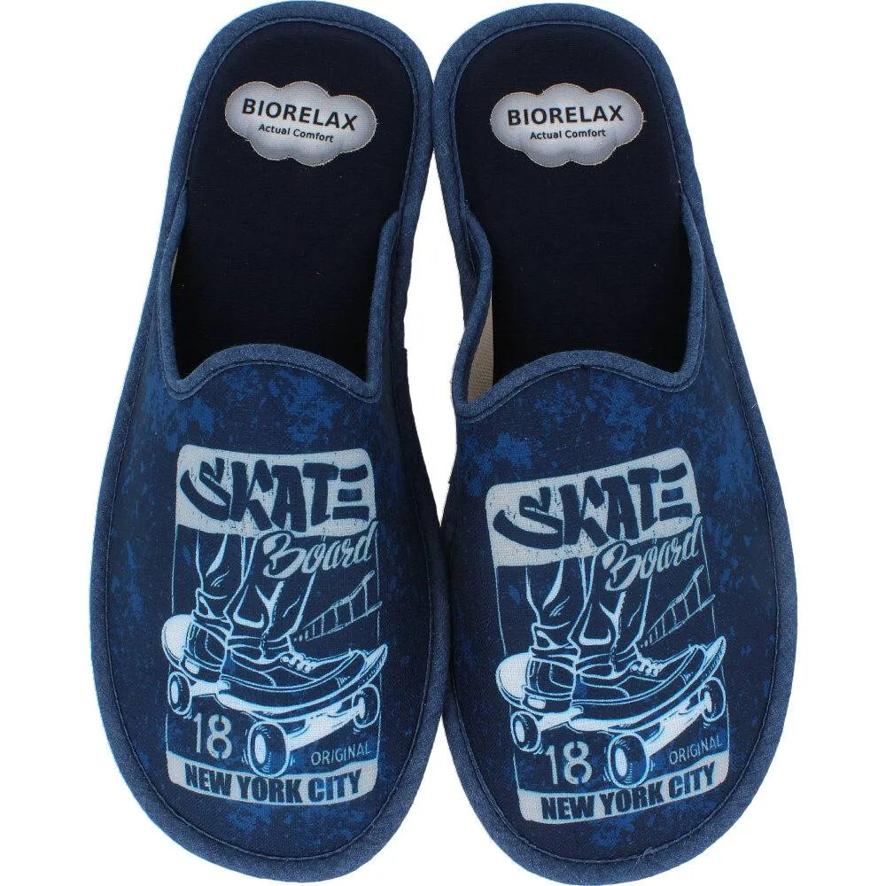 BIORELAX  ZAPATILLAS HOMBRE SKATER MARINO