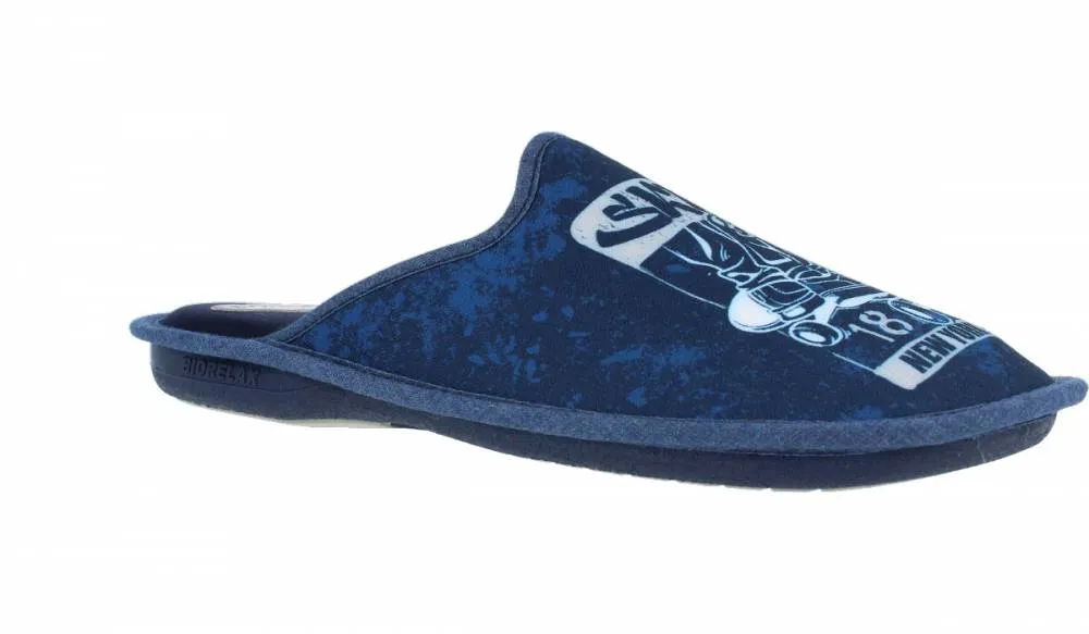 BIORELAX  ZAPATILLAS HOMBRE SKATER MARINO