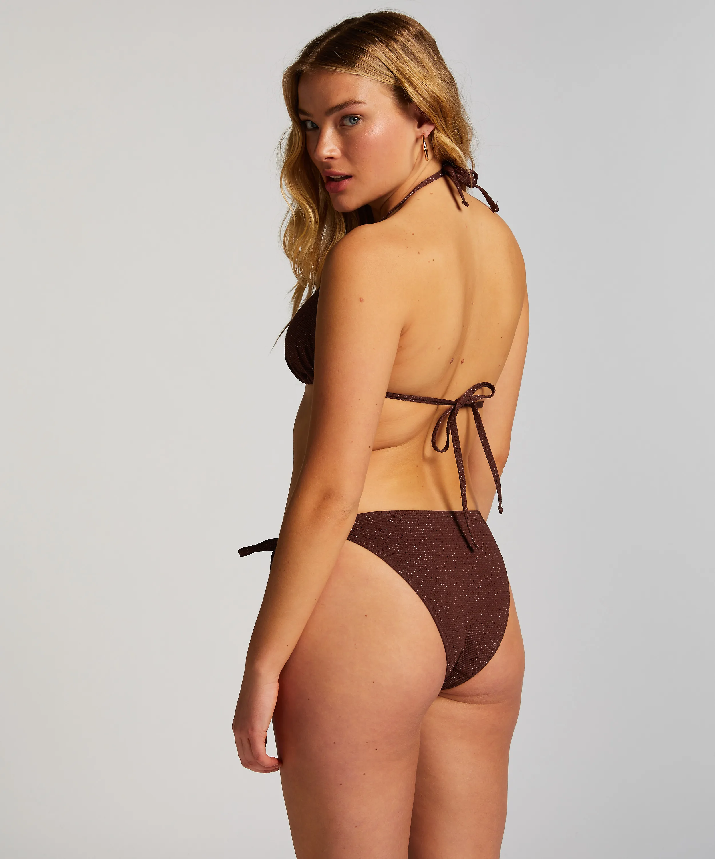 BRAGUITA DE BIKINI CHEEKY TANGA SCALLOP LUREX  MARR&OACUTE;N