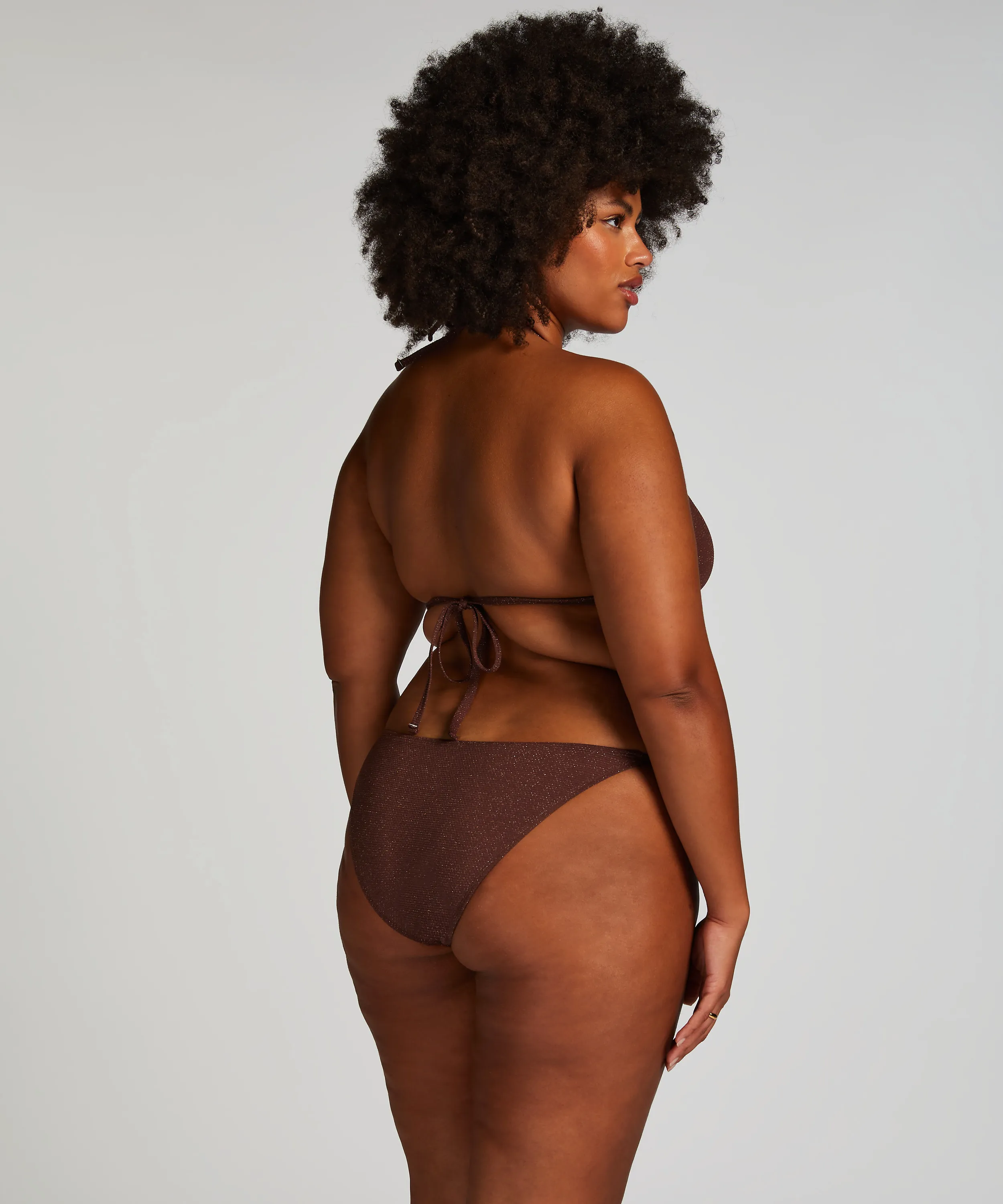 BRAGUITA DE BIKINI CHEEKY TANGA SCALLOP LUREX  MARR&OACUTE;N