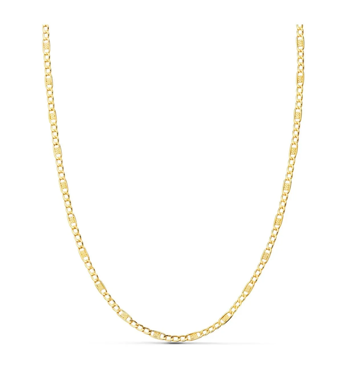 Cadena Ancla 3x1 Oro 18 K 50 cm 2 mm