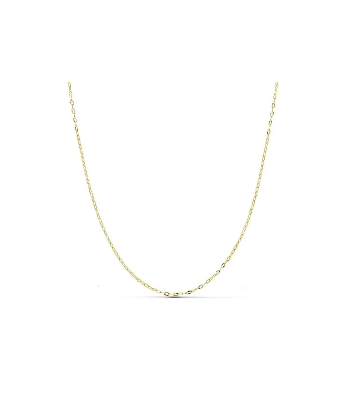 Cadena Forzada Diamantada 18K 1mm 50cm