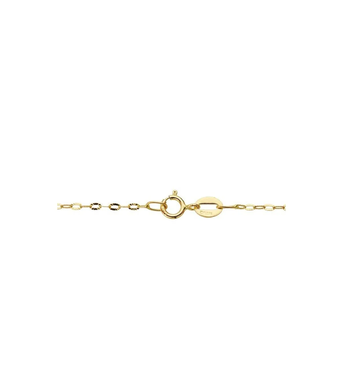 Cadena Forzada Diamantada 18K 1mm 50cm