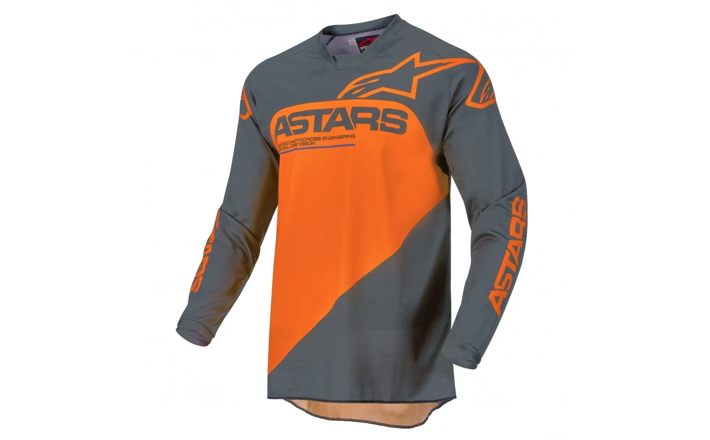 CAMISETA ALPINESTARS RACER SUPERMATIC ANTRACITA NARANJA |37615221440|