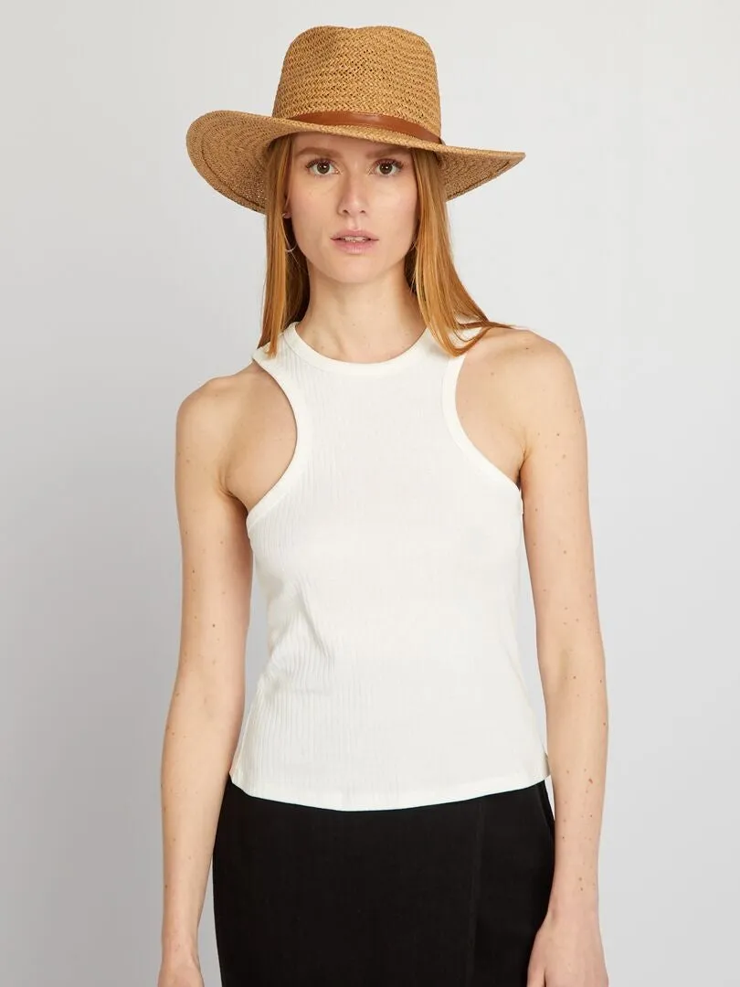 CAMISETA CON SISAS AMERICANAS  BLANCO