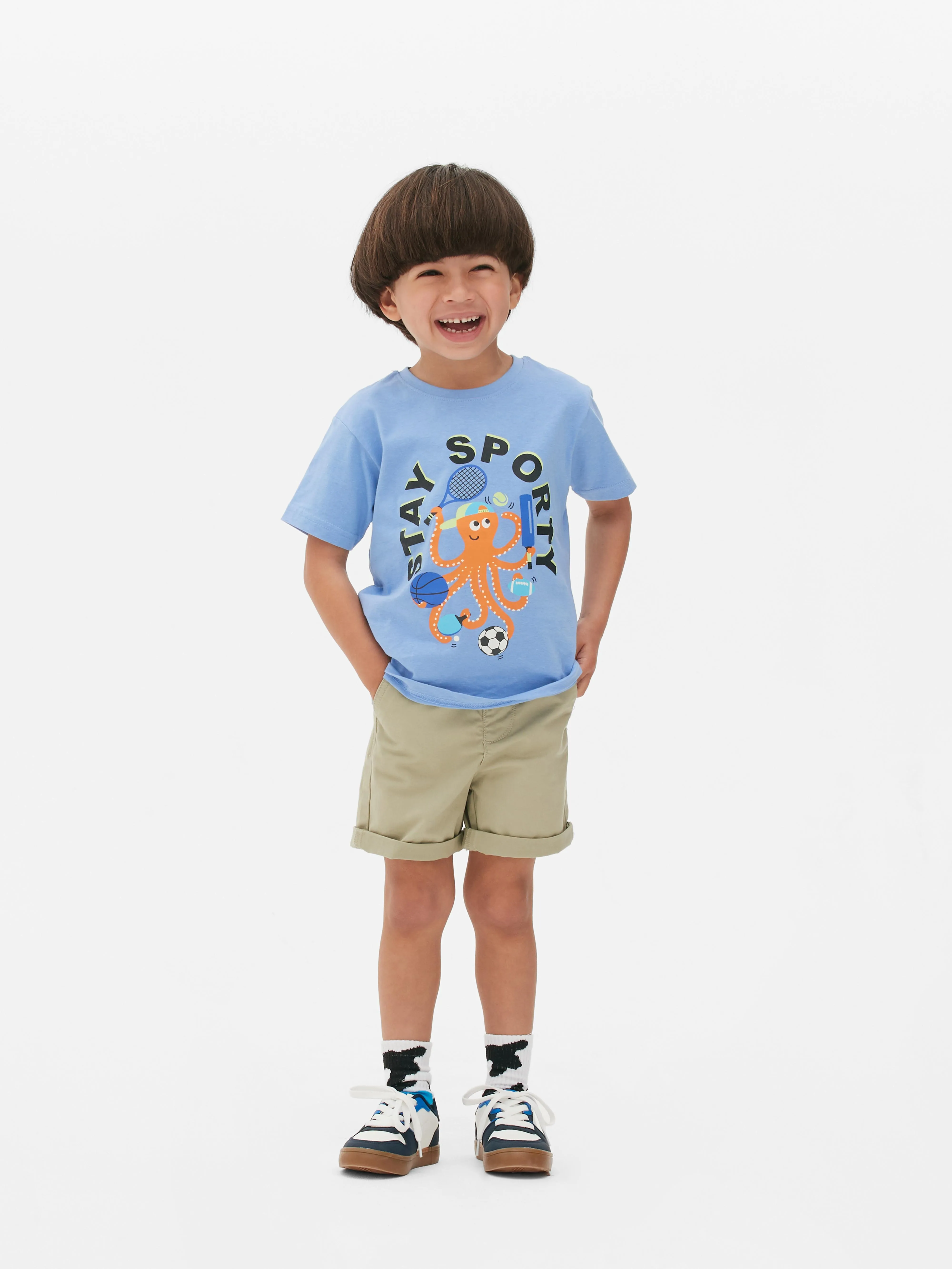Camiseta de algodón con estampado gráfico