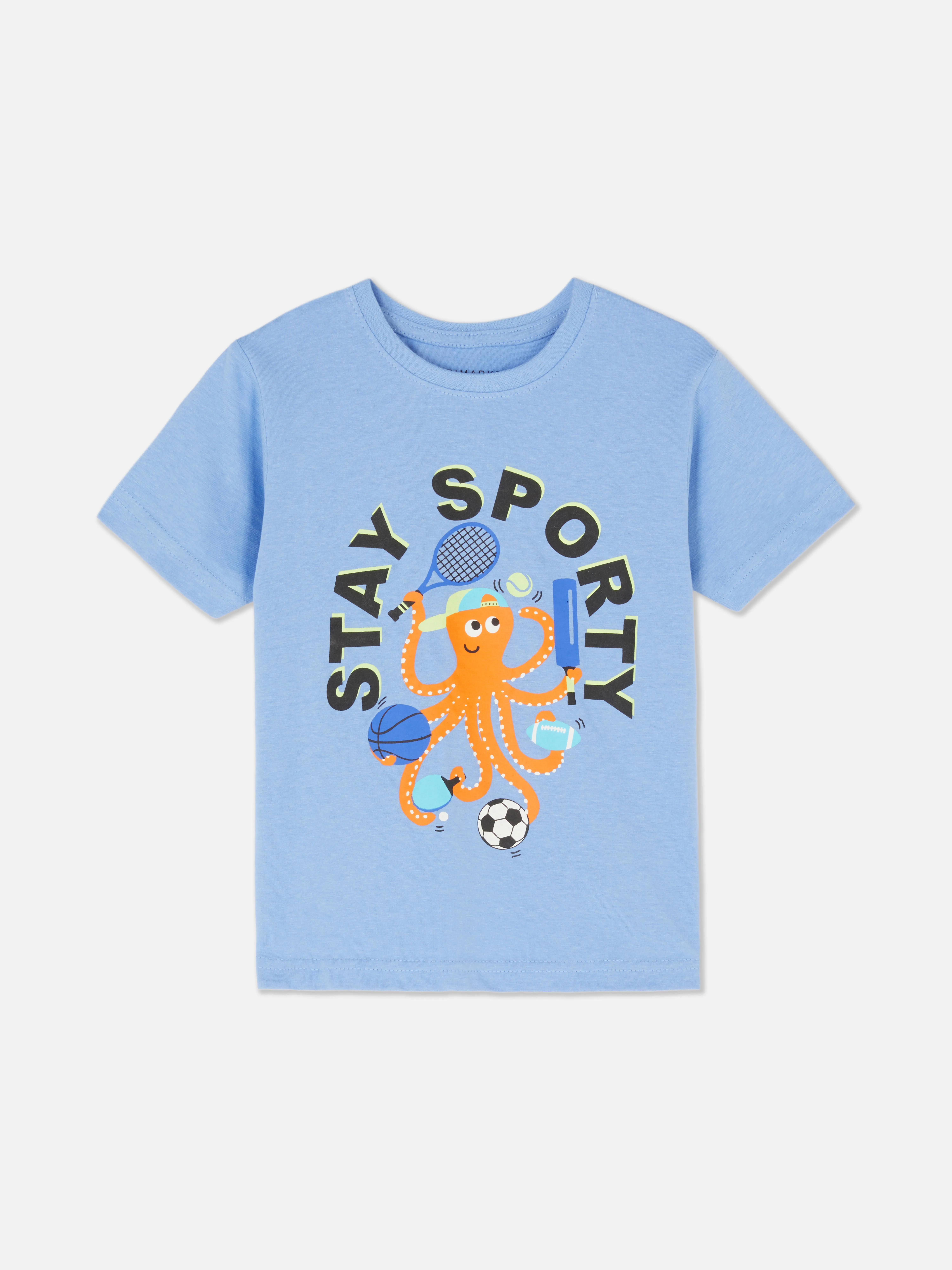 Camiseta de algodón con estampado gráfico