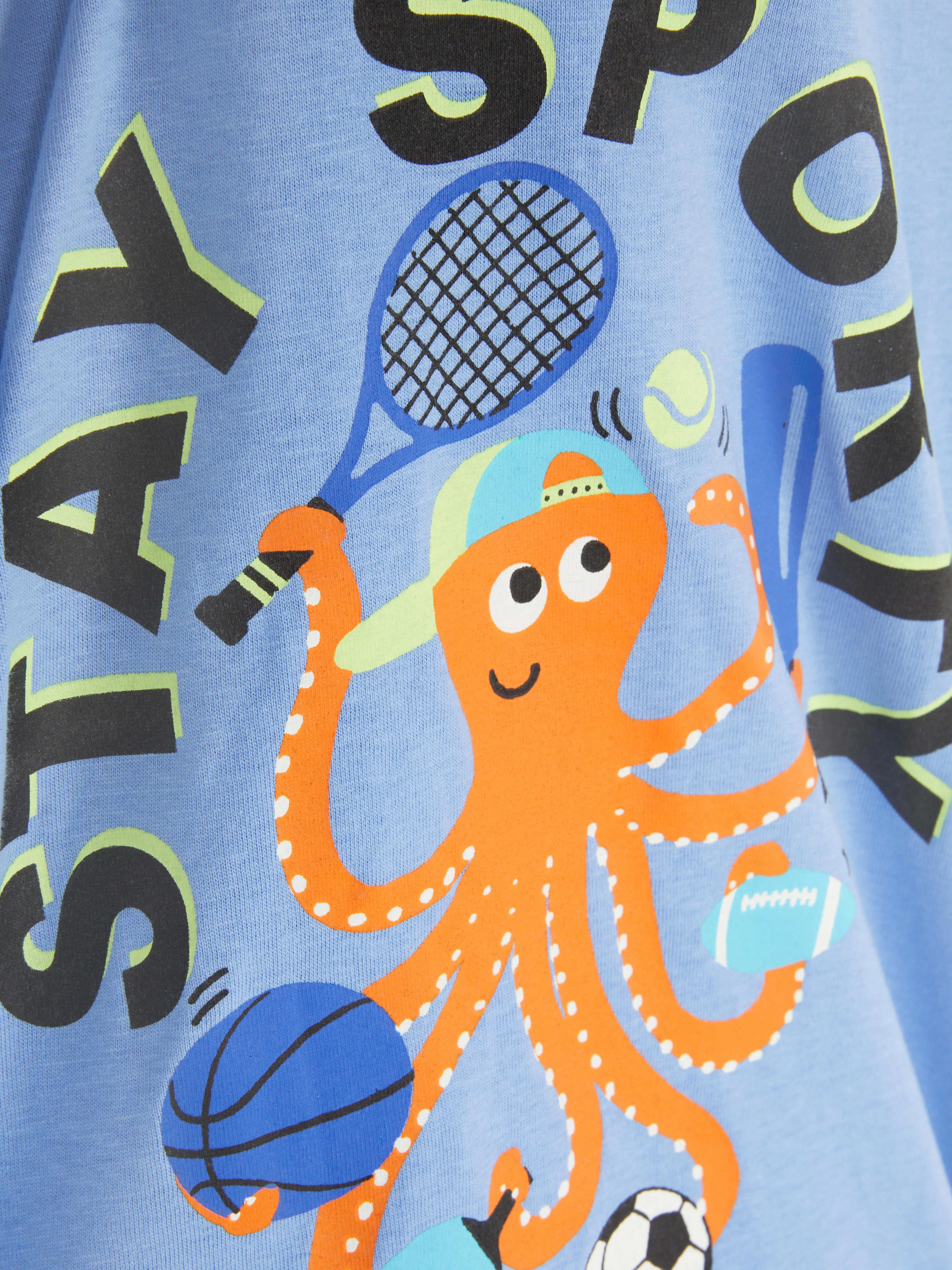 Camiseta de algodón con estampado gráfico