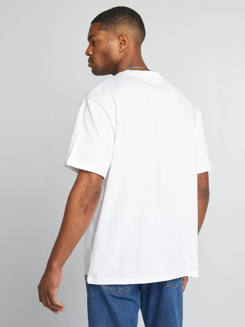 CAMISETA DE ALGODóN LISA  BLANCO