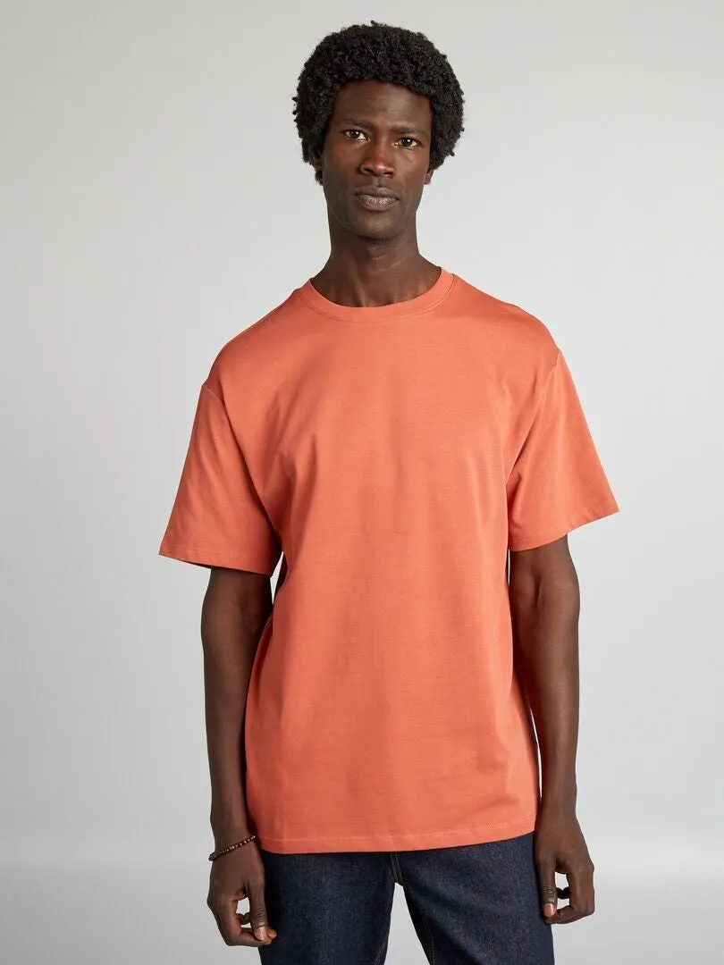 CAMISETA DE ALGODóN LISA  ROJO