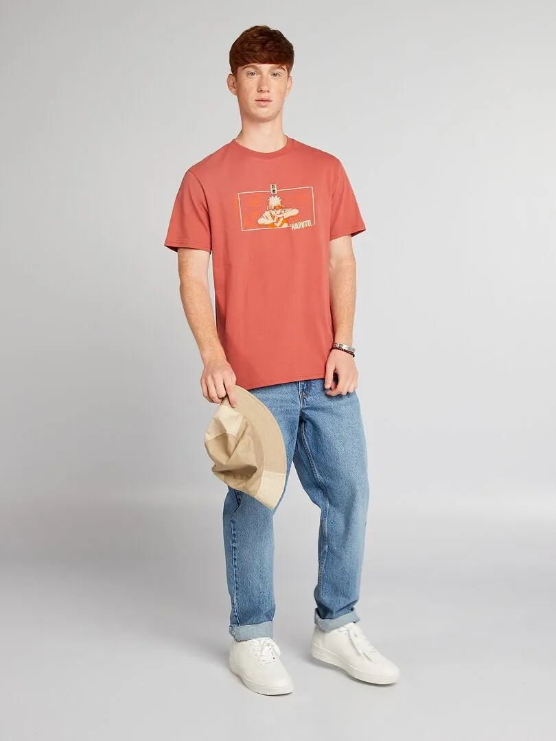 CAMISETA DE MANGA CORTA 'NARUTO'  ROJO