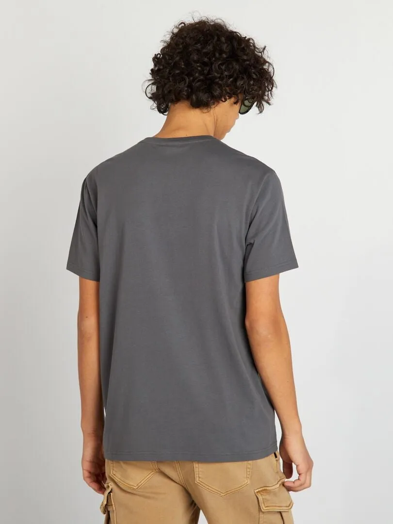 CAMISETA DE MANGA CORTA 'STRAGER THINGS'  GRIS