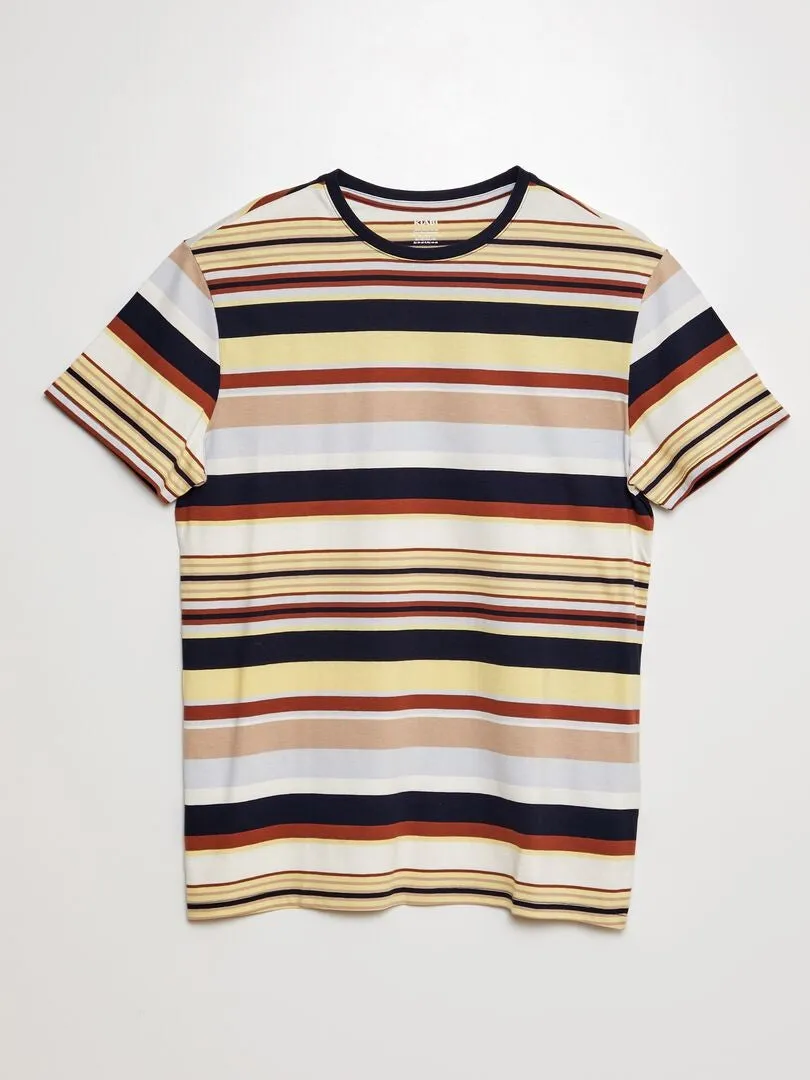 CAMISETA DE PUNTO  MARRON