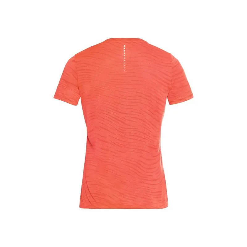 CAMISETA DE RUNNING ODLO ZEROWEIGHT ENGINEERED CHILLTEC (SIESTA MELANGE) MUJER
