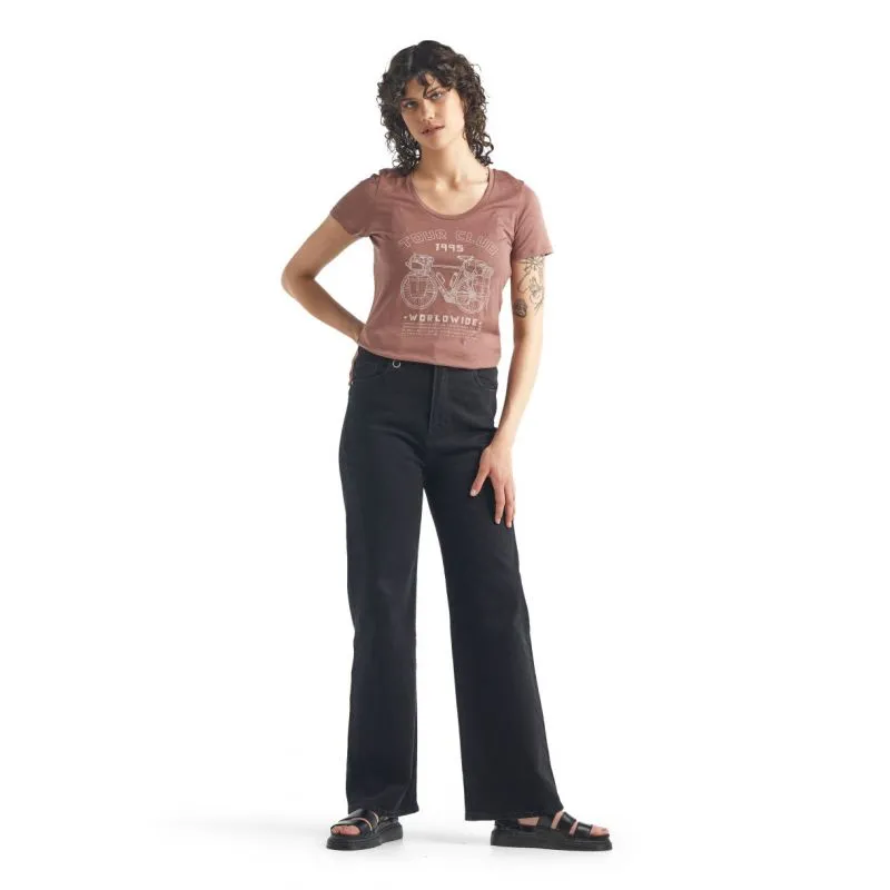 Camiseta Icebreaker Tech Lite Ss Scoop Tour Club 1995 para mujer (ante)