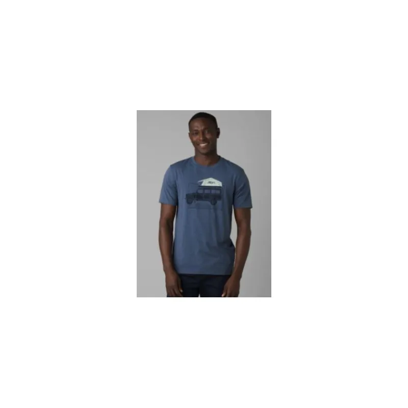 Camiseta Prana Camp Life Journeyman (Denim Heather) hombre