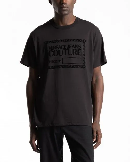 Camiseta Versace Jeans Couture 75GAHT11 Negro