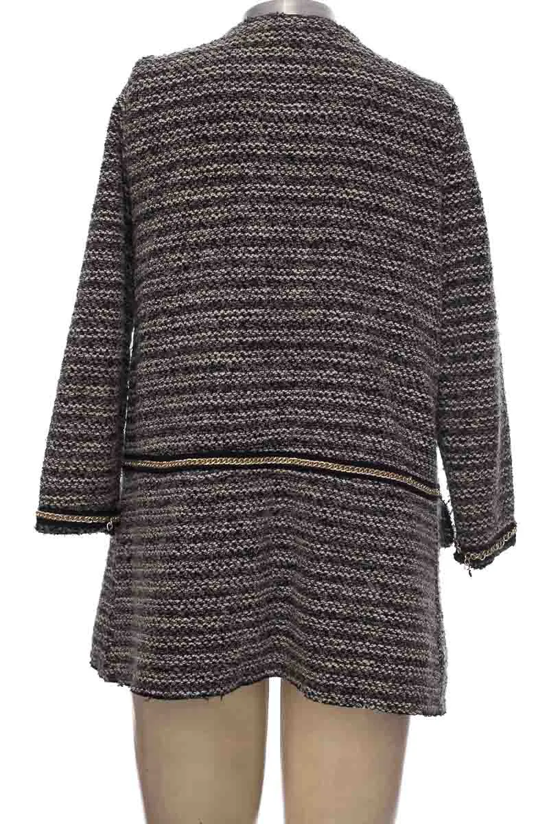 CHAQUETA / ABRIGO COLOR NEGRO  ZARAKNIT