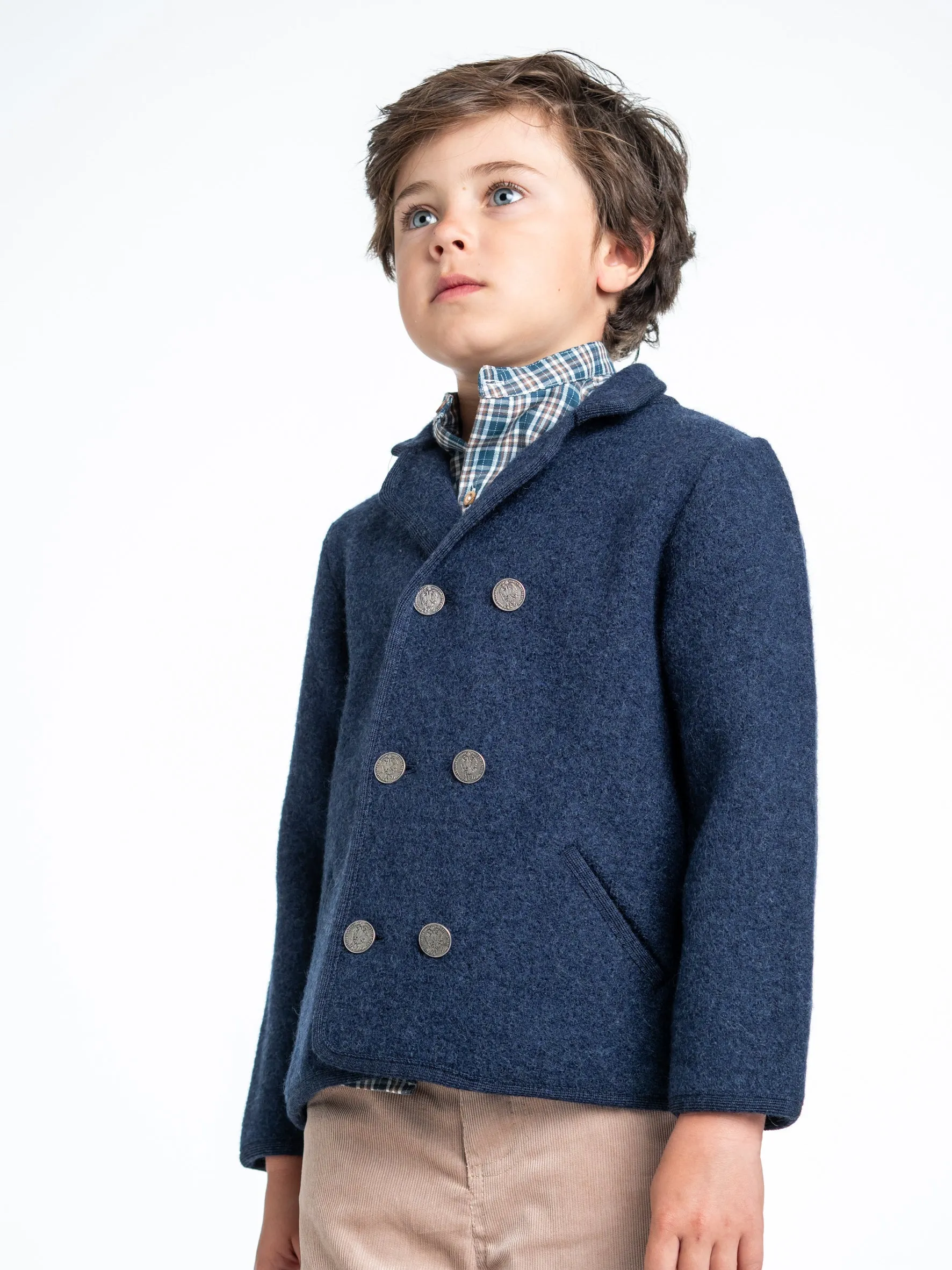 Chaqueta color azul austriaca