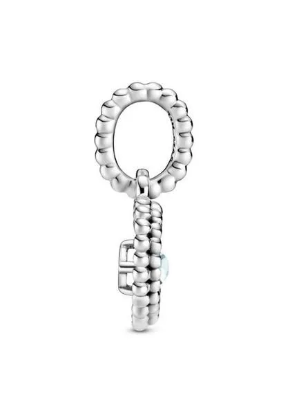 charm pandora colgar plata con esferas azula agua