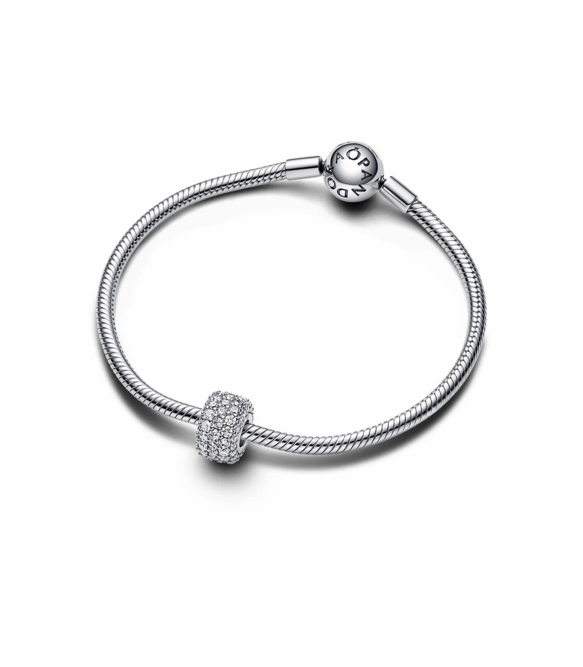 CHARM PANDORA DE TRIPLE HILERA CON PAVé BRILLANTE  792820C01